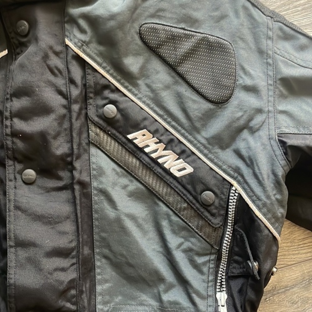 Rhyno jacket XL motorcylce Bikercore black and gray - Picture 5 of 13